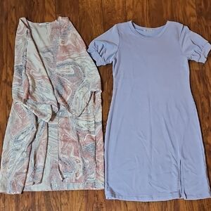 Lavender Long Sleeve Dress